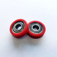Roulettes de porte coulissante en POM de haute qualité 19MM, roues en plastique 6x19x6mm avec roulement 696