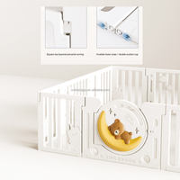 Parc de jeu multi-modules Vsuch 2026 pour bébés, clôture d'activités intérieure pour enfants avec toboggan, maisonnette, balançoire et étagère de rangement
