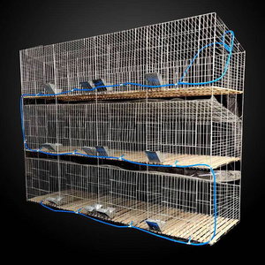 Jaula para Conejos Galvanizada con Nido, Equipo <span class=keywords><strong>de</strong></span> Cría para Madre e Hijo, Jaulas para Animales <span class=keywords><strong>de</strong></span> Granja o Casa - Product Image 3