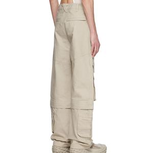 Nouveau design de mode, vente en gros directe d'usine, pantalon cargo en toile de coton pour homme, personnalisable, avec jambes détachables et fermeture éclair - Product Image 6