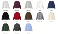 Sweatshirt Crewneck French Terry 420GSM Oversized Pullover Logo Kustom Streetwear Berat Unisex Pakaian Kasual OEM ODM