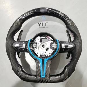 YLC定制加热<span class=keywords><strong>M</strong></span>发光二极管显示器碳纤维方向盘适用于宝马M2 M3 M4 M5 F10 F50 F30 F32 F80 F82 F90 E90 E60 E63 G20 G30 - Product Image 1