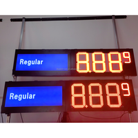 Affichage LED programmable, panneau de prix de station-service, panneau publicitaire numérique pour le prix de l'essence aux États-Unis