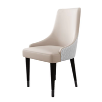 Vente en gros de mobilier de chambre design moderne et confortable fauteuil de restaurant en métal rembourré souple chaise de salle à manger nordique