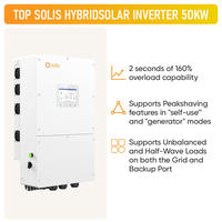 Système d'énergie solaire hors réseau Solis 50KW 100KW 150KW Système d'onduleur solaire hybride