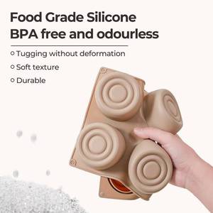 แม่พิมพ์เค้กมูสซิลิโคนทรงกระบอกกลม 6 ช่อง ยี่ห้อ MUYULINS ปลอดสาร BPA มาตรฐาน LFGB เคลือบแพลตตินั่ม ไม่ติดกระทะ - Product Image 4