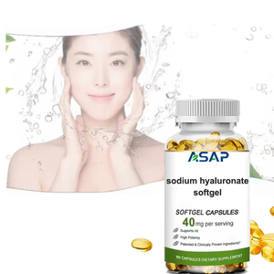 Cápsulas softgel de hialuronato de sodio de marca OEM, cápsulas blanqueadoras de piel, hialuronato de sodio Softgel - Product Image 2