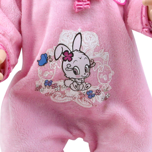 Poupée bébé reborn en vinyle avec yeux qui clignotent, qui boit de l'eau et qui <span class=keywords><strong>pleure</strong></span>, 16 pouces - Product Image 4