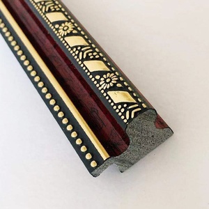 화려한 나무 유화 사진 프레임 수제 금박 고급스러운 PS 액자 몰딩 - Product Image 5