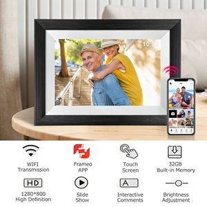 กรอบรู<span class=keywords><strong>ป</strong></span>ดิจิตอล WiFi ขนาด 10.1 นิ้ว พร้อมหน้าจอสัมผัส ใช้แอป Frameo  กรอบรู<span class=keywords><strong>ป</strong></span>ไฟฟ้าดีไซน์หรูหราสำหรับบ้านสมัยใหม่ - Product Image 4