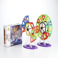 Popüler oyuncak mag bilgelik manyetik oyuncaklar toptan için dreambuilder oyuncak manyetik fayans 120 adet yaratıcı manyetik yapı taşları seti