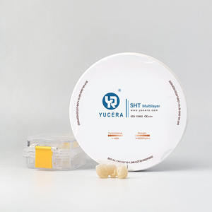 Disco in <span class=keywords><strong>Zirconia</strong></span> di Alta Qualità Marca SHT Yucera per Fresatrici Dentali e Sistemi CAD CAM, Disco Grezzo in <span class=keywords><strong>Zirconia</strong></span> Dentale - Product Image 2