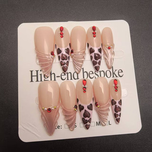 Faux ongles à presser longs et pointus, très populaires en Europe et en Amérique, produits de beauté, styles personnalisables - Product Image 2