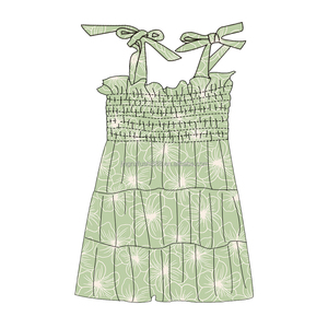 Wholesale Hawaii Theme Women Smocked <strong>Dress</strong> Tie <strong>up</strong> Sleeveless Milk Silk Fabric <strong>Adult</strong> Women <strong>Dress</strong> - Product Image 5