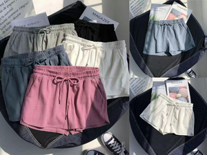 Pantalones Cortos Casuales de Cintura Alta para <span class=keywords><strong>Mujer</strong></span>, Moda de Verano, Diseño Tridimensional, Estilo Urbano, Precio Bajo, Venta al Por Mayor - Product Image 6