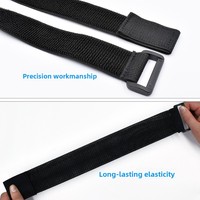 Sangle auto-agrippante double face élastique et résistante à la chaleur en nylon écologique pour vêtements, sacs et chaussures