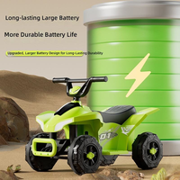 Voiture tout-terrain pour enfants à piles avec télécommande pour les enfants de 2 à 4 ans, quad en plastique, voiture à pédales