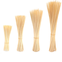 Barbecue Bambou Bâton Jetable Bambou Brochette 15-50cm Bâtons Longue Brochette Bois Bambou Bbq Bâtons