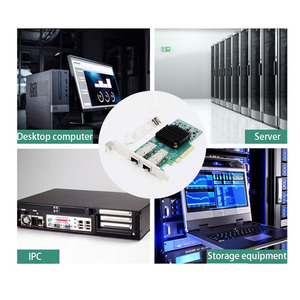 Marca nueva tarjeta adaptadora de la tarjeta <span class=keywords><strong>Raid</strong></span> de 25Gbs interfaz doble PCIe Gen 3,0*8 10 Gigabit Ethernet tarjeta de red - Product Image 5