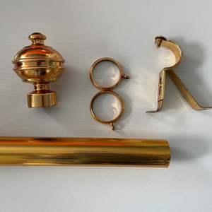 Arabie Saoudite Populaire Fer Économique 35 mm 2 Mètres 5 Mètres Tringle à <span class=keywords><strong>Rideau</strong></span> Adhésive Dorée Bon Marché - Product Image 2