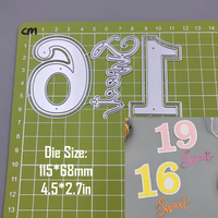 Scrapbooking coltello compleanno metallo taglio muore carta goffratura Stencil Scrapbooking biglietto di auguri fai da te artigianato Die tagli