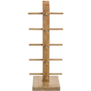 Wooden Eyeglasses Storage <b>Rack</b> 4 Slots Distressed Finish Display Stand For Sunglasses And <b>Glasses</b> - Product Image 5