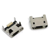 Conector Micro USB de 5 Pines, Puerto Hembra, Conector de Soldadura SMD SMT, Enchufe de Carga de Datos para Teléfono Android, Adaptador de Reparación DIY de Alta Calidad