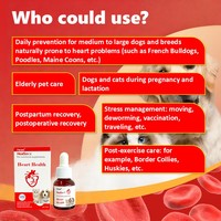 Gotas para la Salud del Corazón Pevet para Perros y Gatos de Todas las Edades, CoQ10, Refuerzo Inmunológico, Vitaminas y Minerales, Absorción Rápida, Seguras, Vida Útil de 2 Años