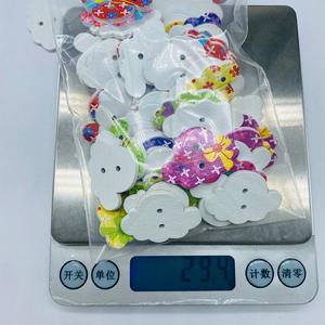 创意童装纽扣新款木质工艺品2孔卡通帽子形纽扣彩色儿童服装装饰 - Product Image 4