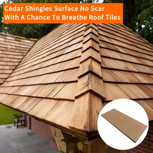 屋根タイル木製杉シングル滑り止め環境に優しい軽量
