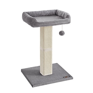 Feandrea Cat Scratcher dengan tempat mewah mebel hewan peliharaan pohon kucing Menara kucing menggaruk <span class=keywords><strong>Post</strong></span> - Product Image 1