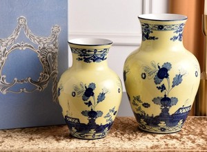 Italian Style Floral Porcelain <b>Vase</b> Set of 2 Large <b>Small</b> Ceramic <b>Vase</b> Tabletop Home Decor Flower <b>Vase</b> for Living Room Hotel - Product Image 3