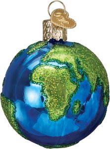 For Planet Earth Glass Blown Ornament Christmas Tree Handcrafted Holiday Decoration Outer Space Collection - Product Image 4