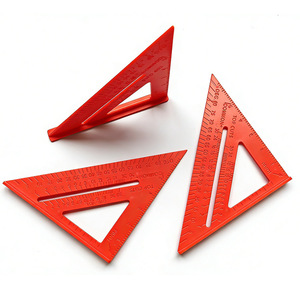 Regla Triangular de 7 Pulgadas, 45 Grados, Ángulo Recto, Herramienta de Medición de Plástico para Carpintería y Construcción - Product Image 4