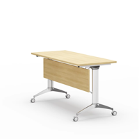 Table de formation pliante modulaire portable moderne SHINING en gros avec plateau en bois pour bureau et conférence – Garantie 1 an