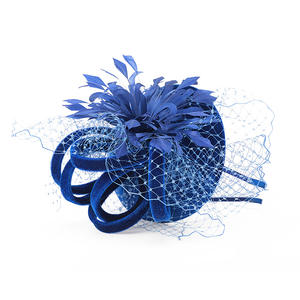 Royal Light Blue Kentucky Derby Fascinator Chic cappello da chiesa per adulti matrimonio chiesa occasioni <span class=keywords><strong>Tea</strong></span> <span class=keywords><strong>party</strong></span> - Product Image 2