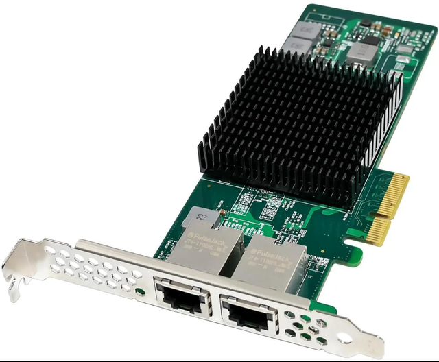 Fervit PCIe X4 X550 Dual-RJ45 10Gbps Internal Converged NIC for Server and Desktops