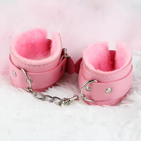 Esposas de Cuero PU, Restricciones BDSM, Forradas de Piel, Suaves y Ajustables para Muñecas y Tobillos, Juguetes Sexuales para Parejas
