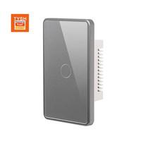 Tuya TYSH Smart Switch Google Home Compatible ZIGBEE WiFi Réseau Panneau de Verre PC Cadre Logement