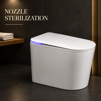 Toilette intelligente pour personnes âgées, bidet électrique avec siège chauffant, télécommande, chasse d'eau automatique et utilisation facile