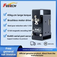 Encodeur magnétique Feite 24V 45kg en métal RS485 Servomoteur Modbus-RTU Moteur sans balais industriel PLC SM45BL IP54 12 bits