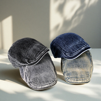 Gorra Unisex de Cuatro Estaciones, Térmica, Cortavientos, con Visera, Estilo Casual, Bordado 3D, 100% Algodón, Multipanel