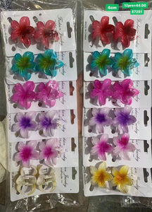 Pasador de Pelo con Forma de Flor de Huevo en Colores Pastel, Estilo Vintage, de Plástico, Acetato y Acrílico, Inspirado en Vacaciones Turísticas - Product Image 6