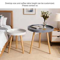 Table basse de chambre à coucher pour petit appartement, table d'appoint de canapé, luxe, simple, moderne, durable, en bois, pour balcon, salon, facile à nettoyer