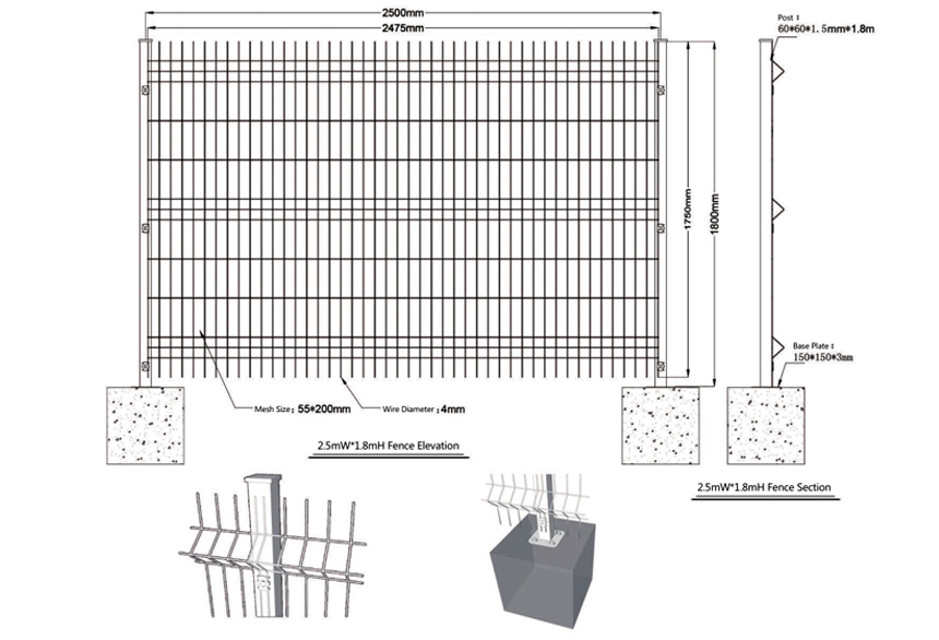 solar Metal Fence