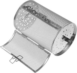 Cesta de Acero Inoxidable para Asar en Horno, Tambor para Asar Frutos Secos, Legumbres y Cacahuetes, la Más Vendida - Product Image 1