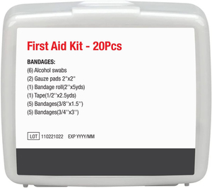 Mini Kit de 20 Piezas, Pequeño <span class=keywords><strong>y</strong></span> Compacto, Uso Multiusos para Cortes <span class=keywords><strong>y</strong></span> Rasguños Menores, Estuche Resistente al Agua, Portátil - Product Image 2