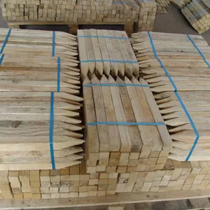 High Quality Garen Outdoor Balcony Cheap Natural Pine Wood Panel Poste Stake