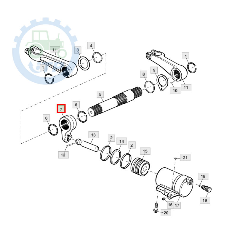 Подходит для SU300940 ARM, подходит для John Deere Parts 5310 5038D 5045D 2.9L 5303, двигатель трактора POWERTECH