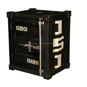 2025 <b>Bedside</b> <b>Table</b> Industrial Style Container Iron Art Sofa <b>Table</b> Metal Side Corner <b>Table</b> Decoration Furniture for Living Room - Product Image 4